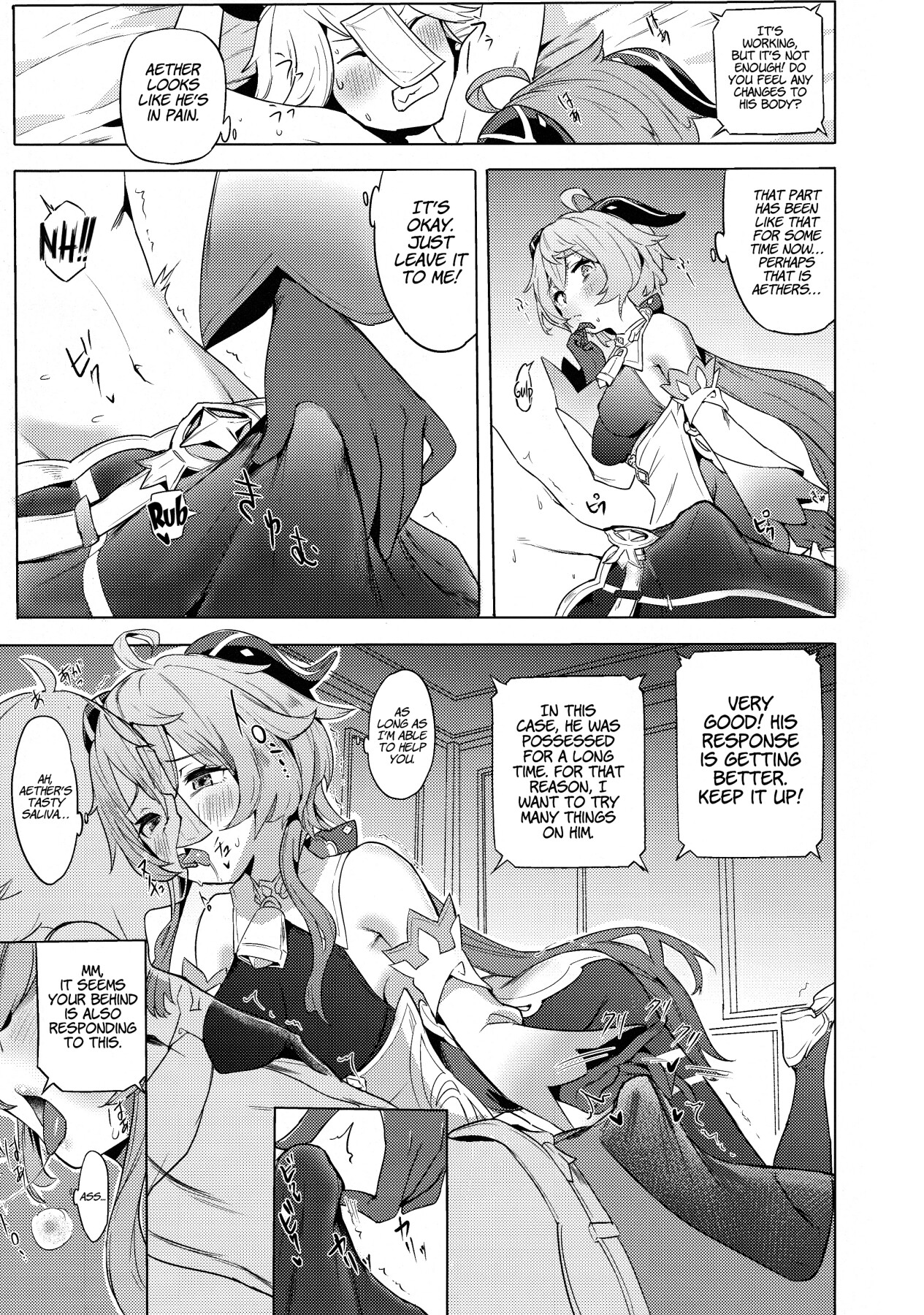 Hentai Manga Comic-Ganyu Working Overtime-Read-8